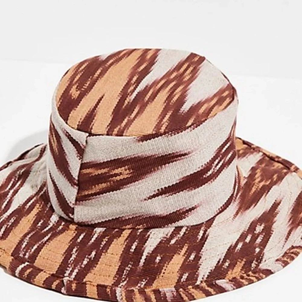 Free People Las Palmas  IVORY Combo Bucket Hat